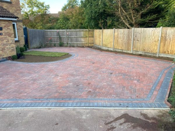 Brindle block paving on driveway in Colchester