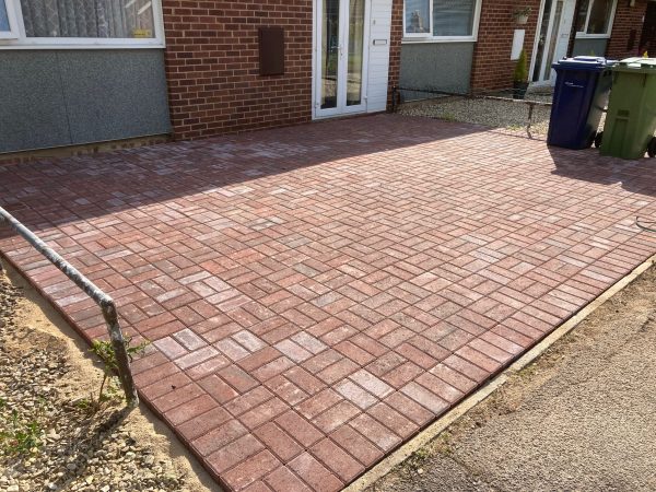 Driveway laid with block paving in Rowhedge, Essex