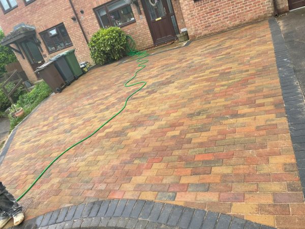 Driveway with paving in Alresford, Essex