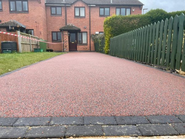 Gold Chip resin driveway in Colchester