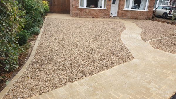 Gravel laid on a driveway in Alresford