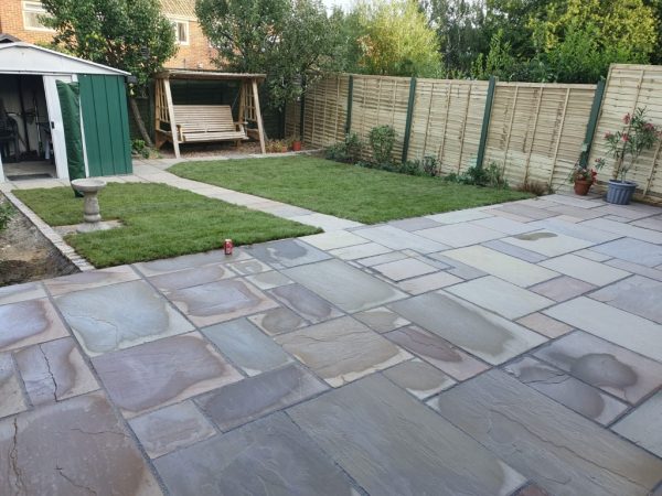 Laying patio in Alresford, Essex