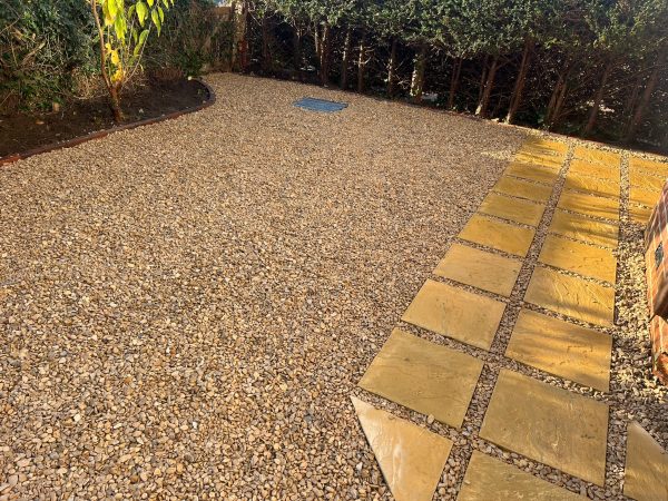 Laying patio in Layer-de-la-Haye, Essex